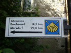 Jakobsweg Schild in Ravensburg Jakobsweg Schild in Ravensburg