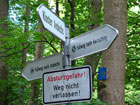 Wegweiser im Kiental Wegweiser im Kiental