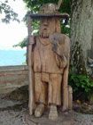 Jakobusstatue vor der Kirche Jakobusstatue vor der Kirche