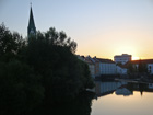 Abendstimmung an der Iller in Kempten