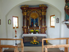 Innenansicht der Kapelle Innenansicht der Kapelle