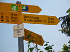 Weg Nr. 4 zeigt den Jakobsweg