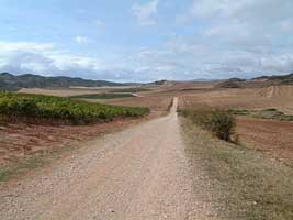 einsamer Weg, 12 km ohne Wasser