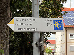 Wegweiser in Markt Rettenbach